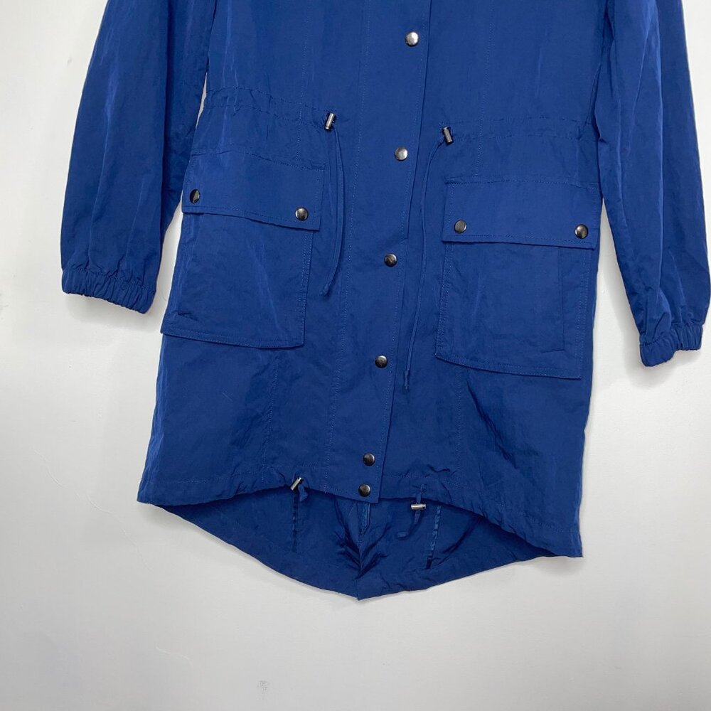 Banana Republic Women’s Parka Blue XS Nylon Adjustable Waist Jacket Outdoors - Picture 6 of 14